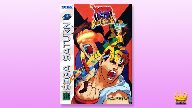 Best Sega Saturn Games of all time 11. X-Men Vs. Street Fighter cover