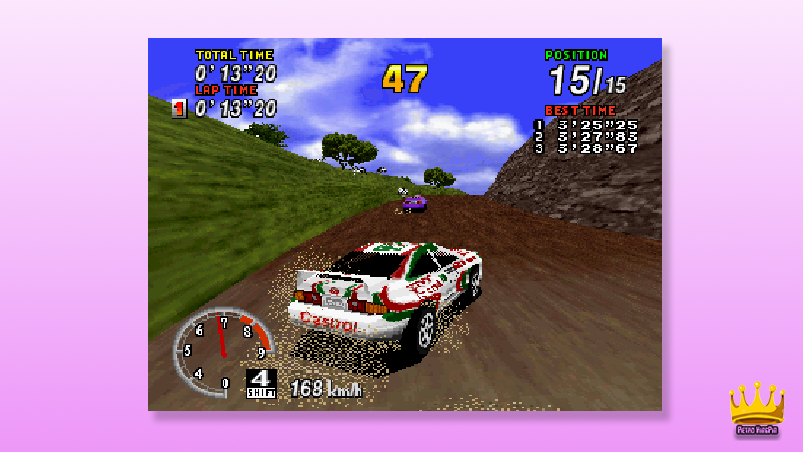 Best Sega Saturn Games of all time 13. Sega Rally Championship gameplay