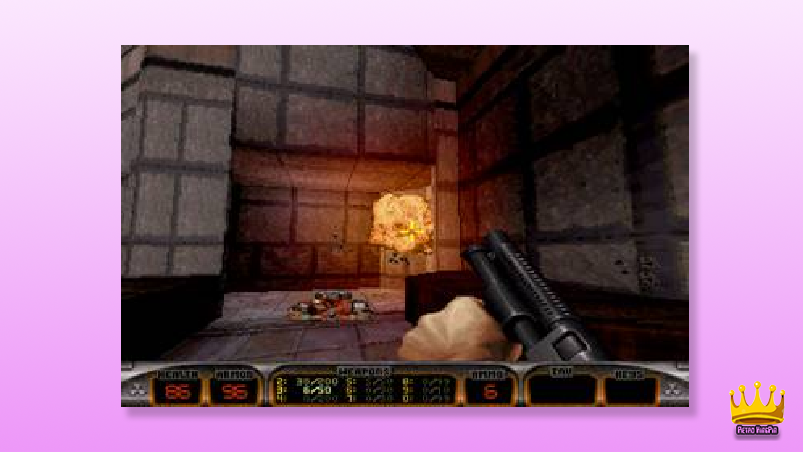 Best Sega Saturn Games of all time 18. Duke Nukem 3D gameplay