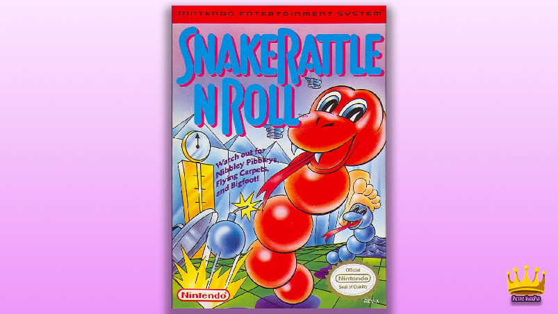 Best Video Games With Snakes, That Slithered Right In! Snake Rattle n roll nes