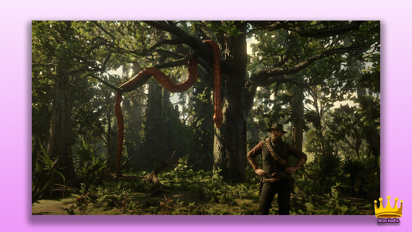 Best Video Games With Snakes, That Slithered Right In! anaconda Red dead redemption 2