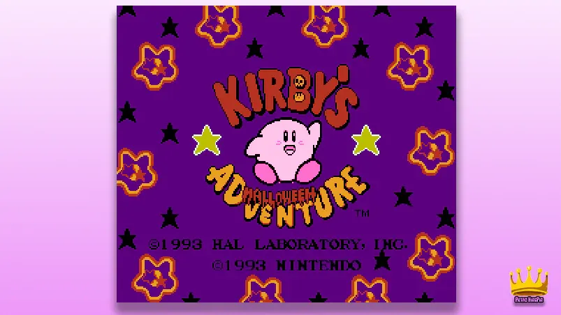 Best NES Rom Hacks Kirby's Halloween Adventure Cover