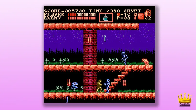 Best NES Rom Hacks Castlevania: The Holy Relics Gameplay