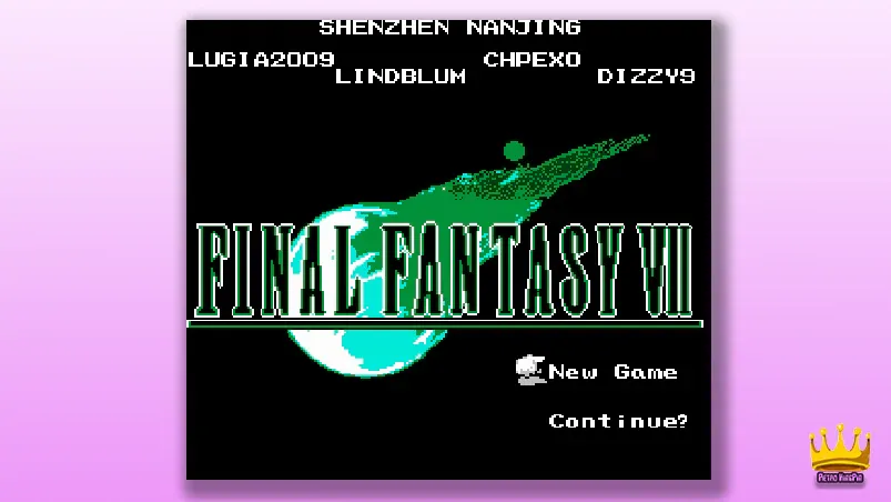 Best NES Rom Hacks Final Fantasy VII Advent Children – FFVII (NES) Cover