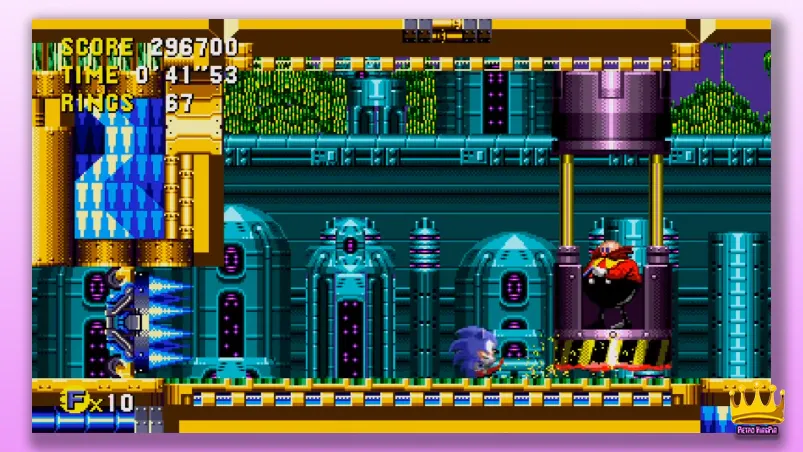 sonic cd boss battle against eggman quartz quadrant 3