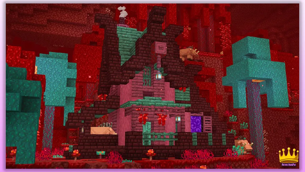 minecraft house ideas Nether Themed House