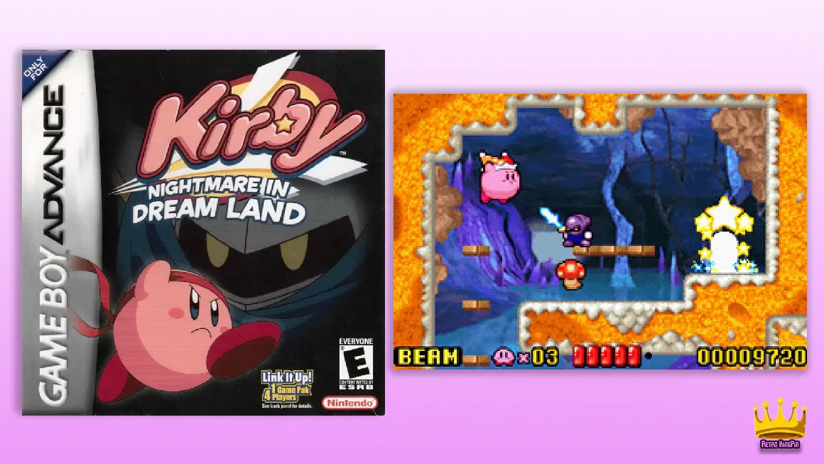 gba platformers Kirby: Nightmare in Dreamland