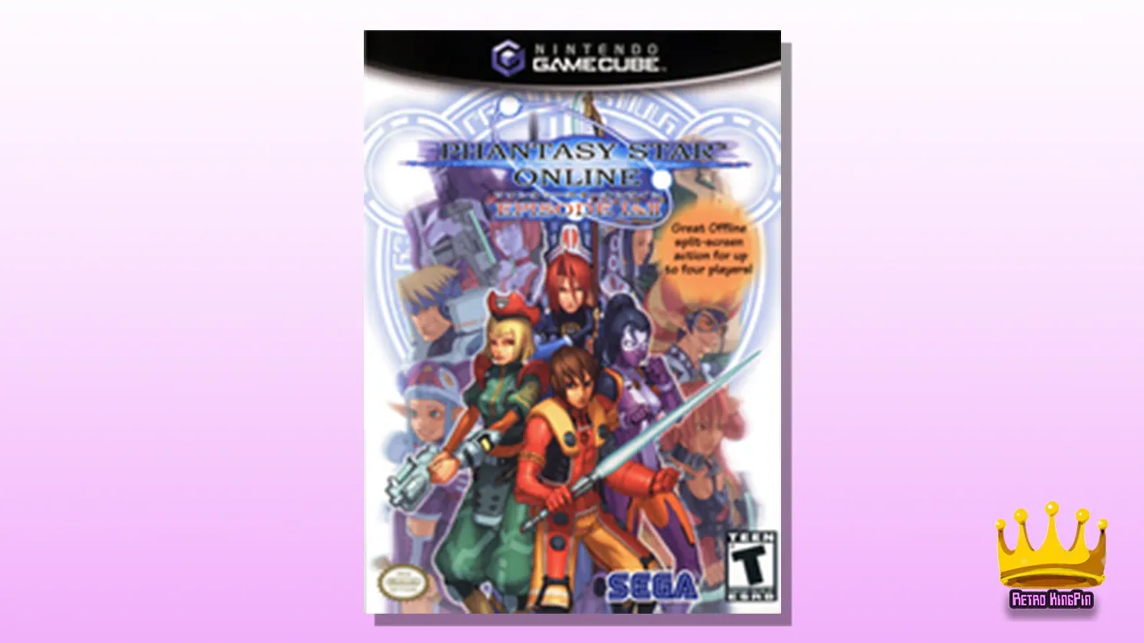 Best 4 Player Gamecube Games Phantasy Star Online: Episode I & II (2002)