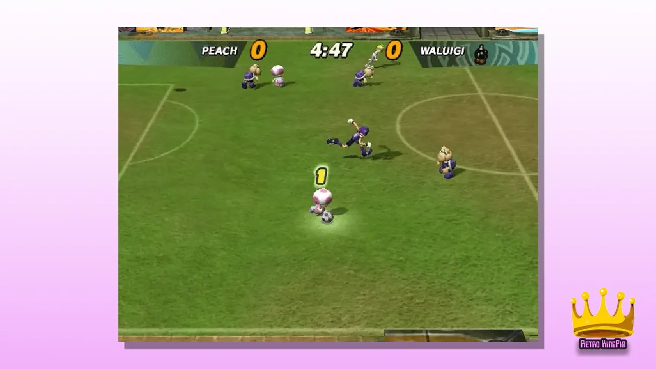 Best 4 Player Gamecube Games Super Mario Strikers (2005) 2