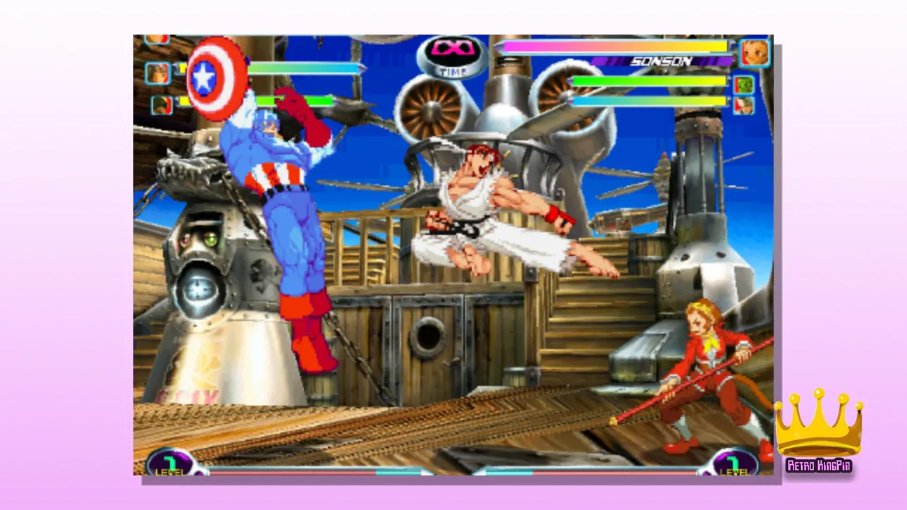 Best Fighting Games Marvel vs. Capcom 2: New Age of Heroes (2000)