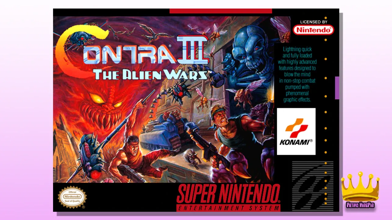 Best Co-Op Multiplayer SNES Games Contra III: The Alien Wars