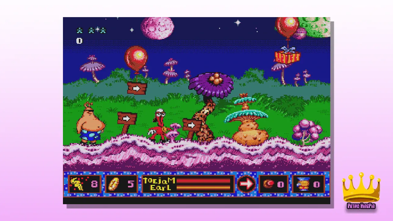 Best Sega Genesis Games ToeJam & Earl in Panic on Funkotron (1993) 2