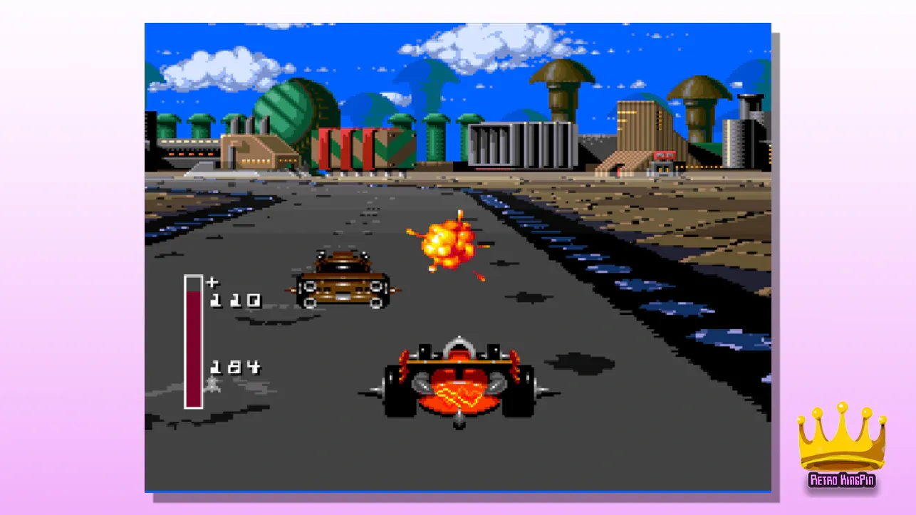 Best SNES Racing Games Battle Cars (1993) 2