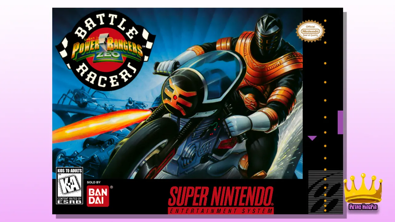 Best SNES Racing Games Power Rangers Zeo: Battle Racers (1996)