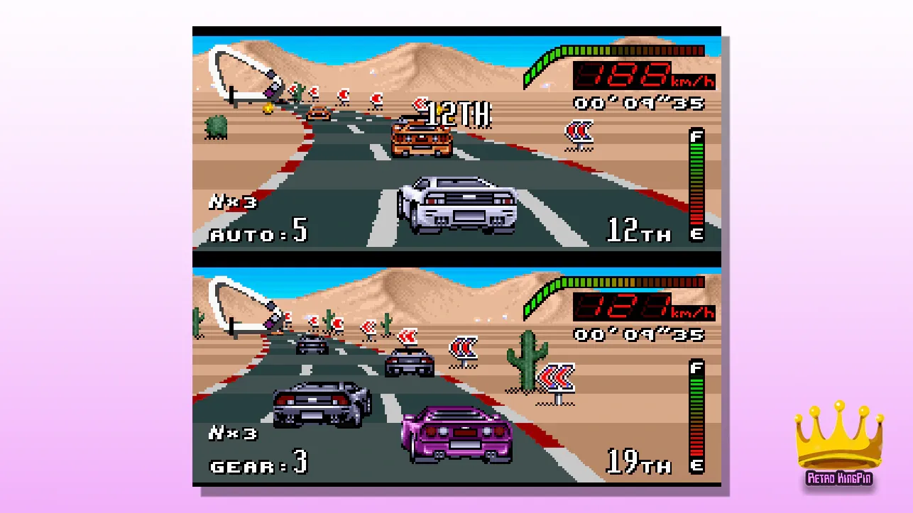 Best SNES Racing Games Top Gear (1992) 2