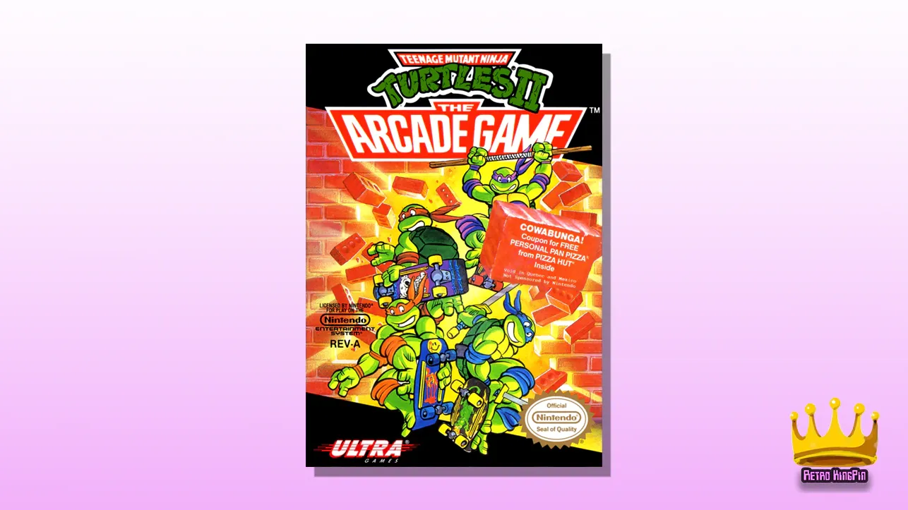 Best NES Beat Em Up Games Teenage Mutant Ninja Turtles II: The Arcade Game