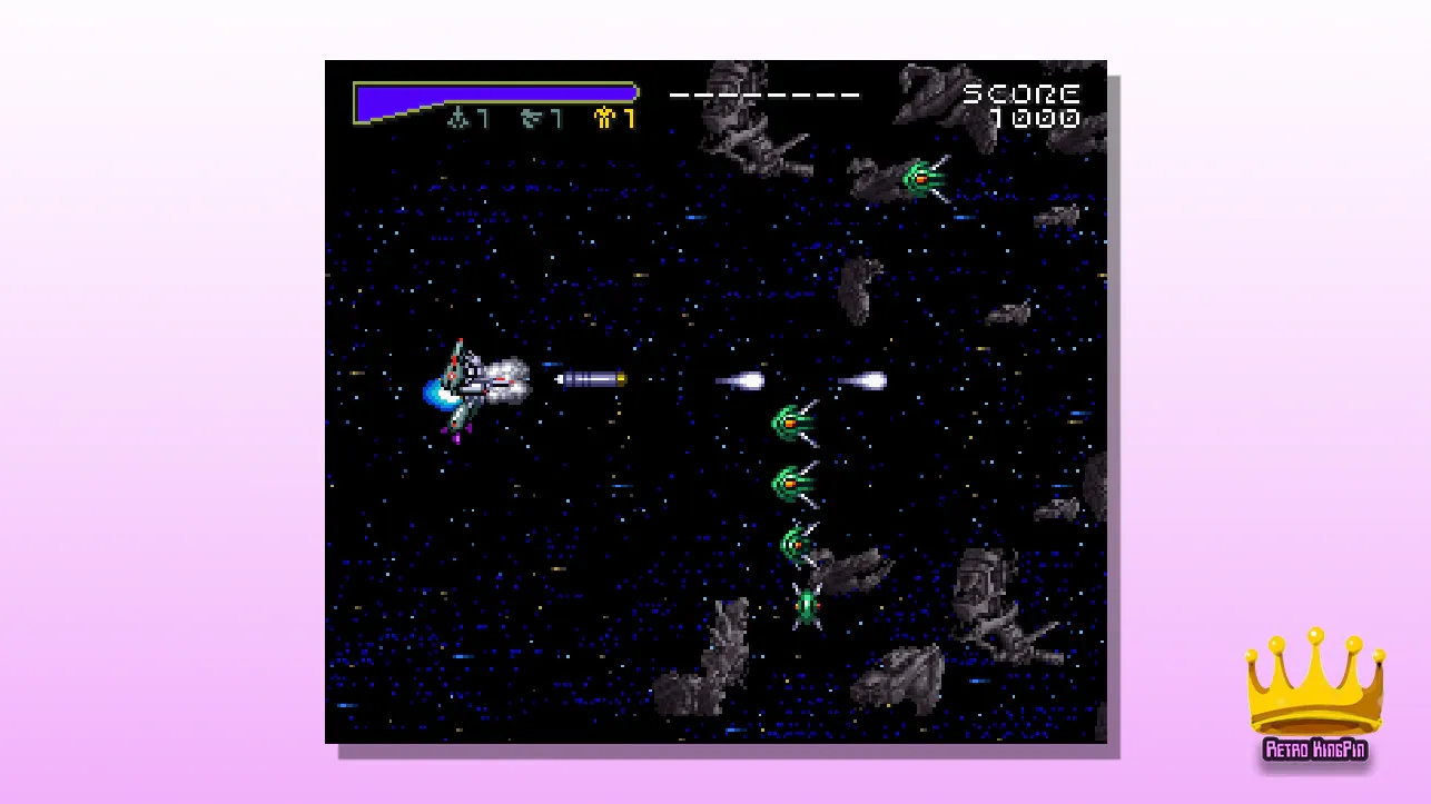 SNES Shooting Games Choujikuu Yousai Macross: Scrambled Valkyrie