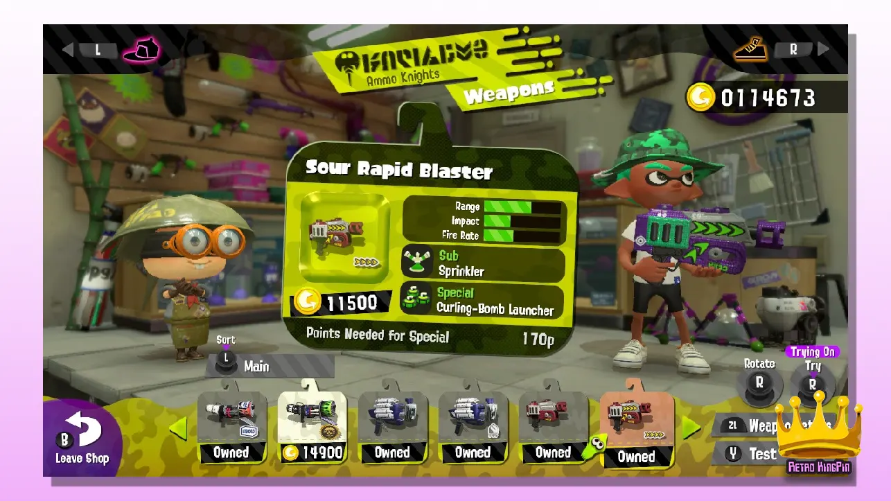 Best Splatoon 2 Weapons Kensa Rapid Blaster