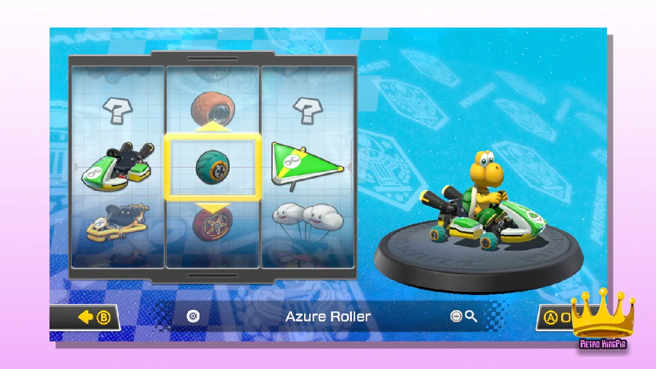 Best Wheels in Mario Kart 8 Azure Roller