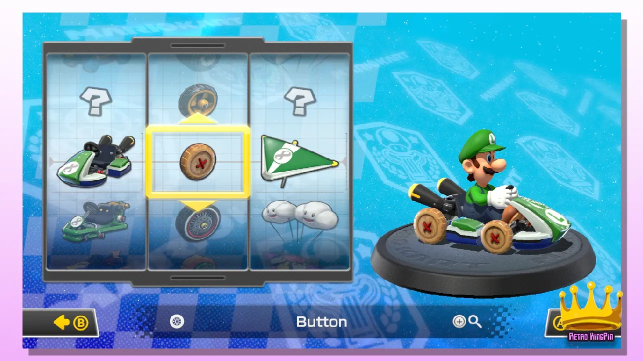 Best Wheels in Mario Kart 8 Button