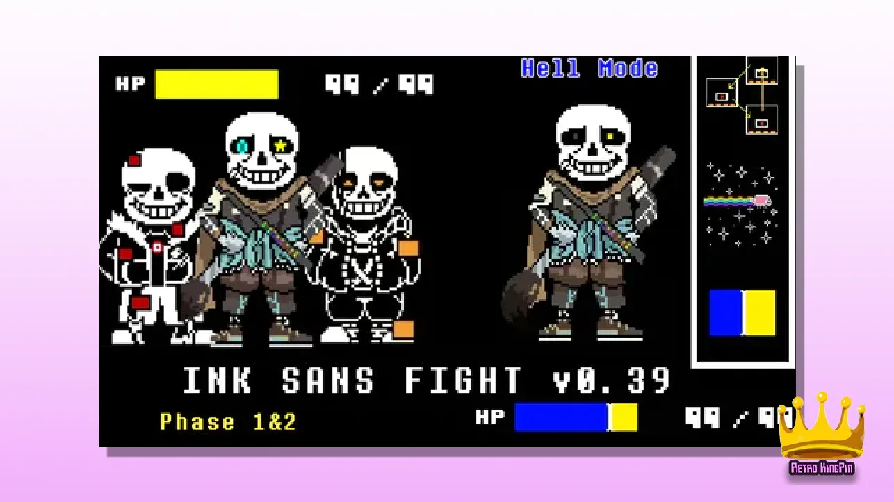 Best Undertale Fan Games InkSans Fight by Crosu