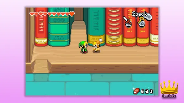 legend of zelda minish cap library books